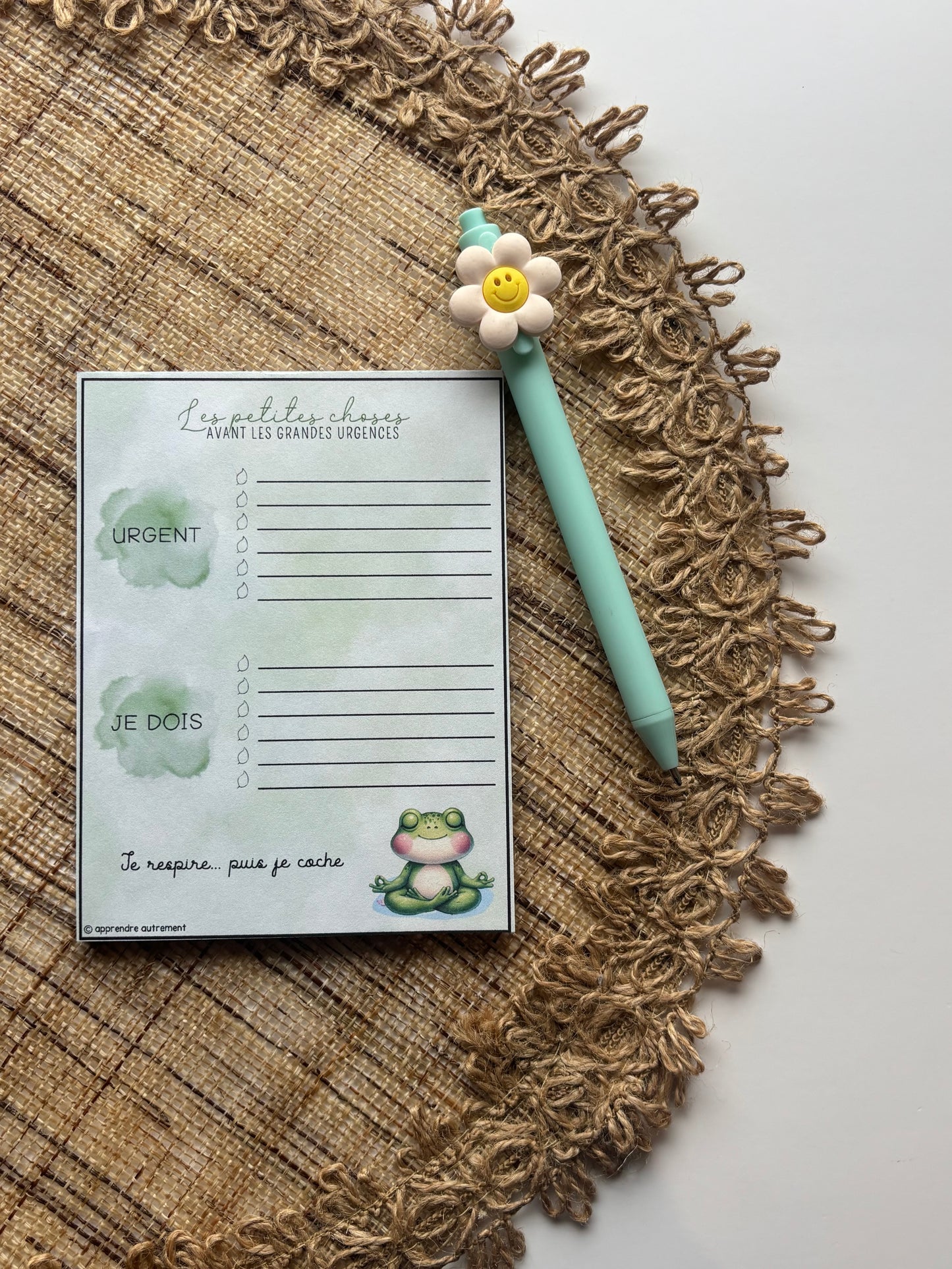 Les petites choses AVANT LES GRANDES URGENCES